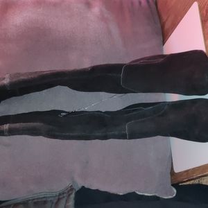 Nine West soft sude Tall leather booths. NWT Never worn skid mark on R boot